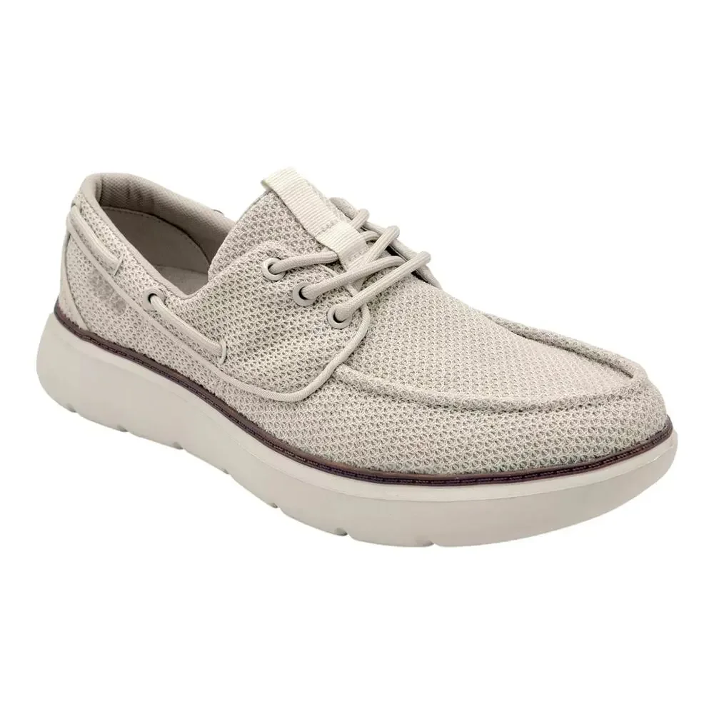 DELO Go Green Men's Comfort Boat Shoes Beige Size 10